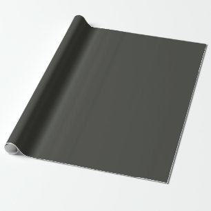 Papier Cadeau olive noire (couleur unie) 