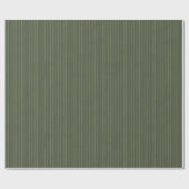 Papier Cadeau Olive Pinstripes (Plat)