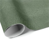 Papier Cadeau Olive Pistachio Texture de Noël verte (Coin rond)