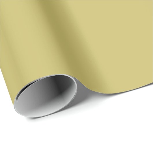 Papier Cadeau Olive Uni (Coin rond)