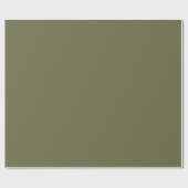 Papier Cadeau Olive vert Terre couleur solide Imprimer (Plat)