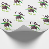Papier Cadeau Olive vous (Coin)