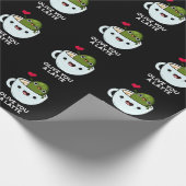 Papier Cadeau Olive You A Latte Funny Food Pun Dark BG (Coin)