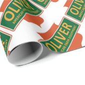 PAPIER CADEAU OLIVER12 (Coin rond)