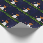 Papier Cadeau Oliver Le Otter Regarde Les Feux D'Oeuvre (Coin)