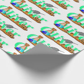 Papier Cadeau Oliver The Otter's à la plage (Coin)