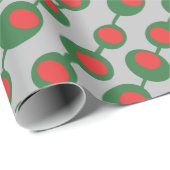 Papier Cadeau Olives Atomiques Rétro (Coin rond)