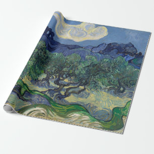 Papier Cadeau Oliviers aux Alpilles par Vincent van Gogh