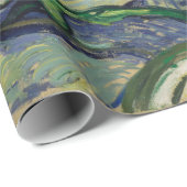 Papier Cadeau Oliviers aux Alpilles par Vincent van Gogh (Coin rond)