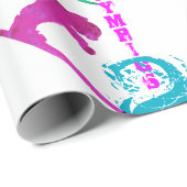 PAPIER CADEAU OLYMPIC SKIING (Coin rond)