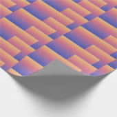 Papier Cadeau Ombre Abstrait rectangles superposés violets (Coin)