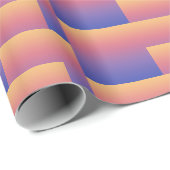 Papier Cadeau Ombre Abstrait rectangles superposés violets (Coin rond)