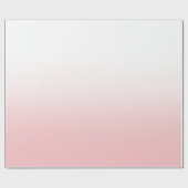 Papier Cadeau Ombre blanche et corail rose (Plat)