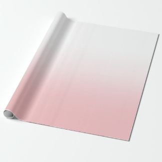 Papier Cadeau Ombre blanche et corail rose