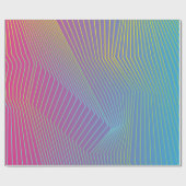 Papier Cadeau Ombre bleu violet et bandes (Plat)