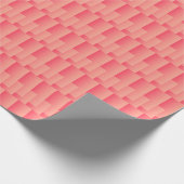 Papier Cadeau Ombre bloque corail abstrait à orange (Coin)