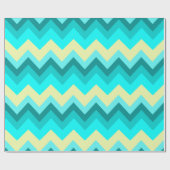Papier Cadeau Ombre Girly Motif Turquoise Turquoise Chevron (Plat)