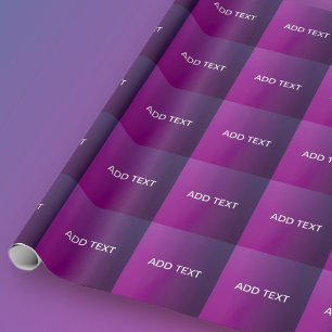 Papier Cadeau Ombre moderne et texte blanc modifiable