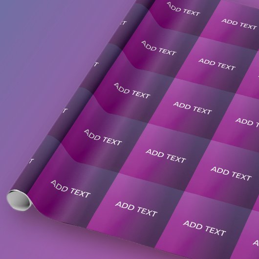 Papier Cadeau Ombre moderne et texte blanc modifiable