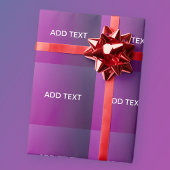 Papier Cadeau Ombre moderne et texte blanc modifiable