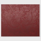 Papier Cadeau Ombré Rich Red Classic William Morris Floral (Plat)