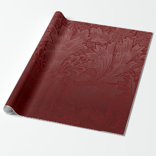 Papier Cadeau Ombré Rich Red Classic William Morris Floral