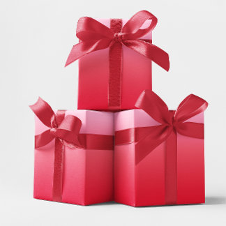Papier Cadeau Ombre rose à rouge