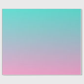Papier Cadeau Ombre Turquoise Rose (Plat)
