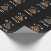 Papier Cadeau On A Le Poo-wer Drôle Poop Pun Dark BG (Coin)