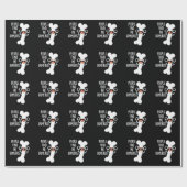 Papier Cadeau On Me Trouve Humerus Funny Bone Pun Dark BG (Plat)