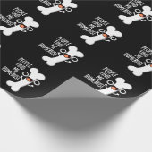 Papier Cadeau On Me Trouve Humerus Funny Bone Pun Dark BG (Coin)
