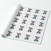Papier Cadeau Oncle Sam drôle de conception vectorielle de bière (Déroulé)