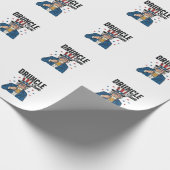 Papier Cadeau Oncle Sam drôle de conception vectorielle de bière (Coin)
