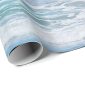 Papier Cadeau Ondes aquarelles (Coin rond)