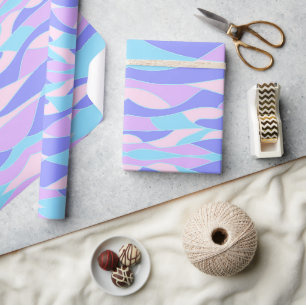 Papier Cadeau Ondes de couleur