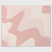 Papier Cadeau Ondulations fluides rose muet (Plat)