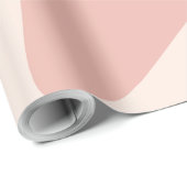 Papier Cadeau Ondulations fluides rose muet (Coin rond)