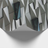 Papier Cadeau onduler des formes abstraites sur une façade de bâ (Coin)