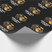 Papier Cadeau One Baa Tuba Funny Music Sheep Pun Dark BG (Coin)