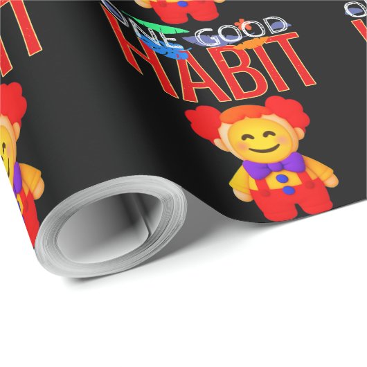 Papier Cadeau One Good Habit (Coin rond)