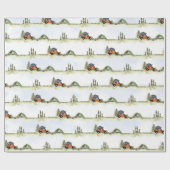 Papier Cadeau One Happy Camper Camping Boy Birthday (Plat)