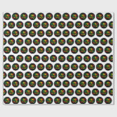 Papier Cadeau One Love, Reggae design (Plat)