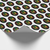 Papier Cadeau One Love, Reggae design (Coin)
