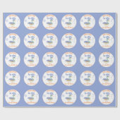 Papier Cadeau One Lucky Duck & Bubbles Premier Anniversaire Pas (Plat)