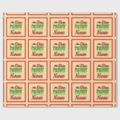 Papier Cadeau One Merry Nurse Christmas Wrapping Paper (Plat)