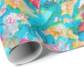 PAPIER CADEAU ONGLET FAIRY GRAPE (Coin rond)