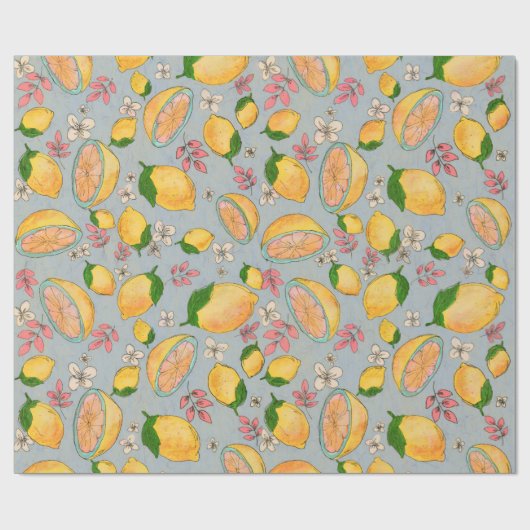Papier Cadeau Ooh Lemon Wrapping Paper 2 (Plat)
