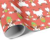 Papier Cadeau Oompa Loompa Motif dansant (Coin rond)