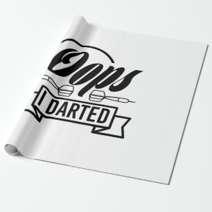 Papier Cadeau Oops I Darted