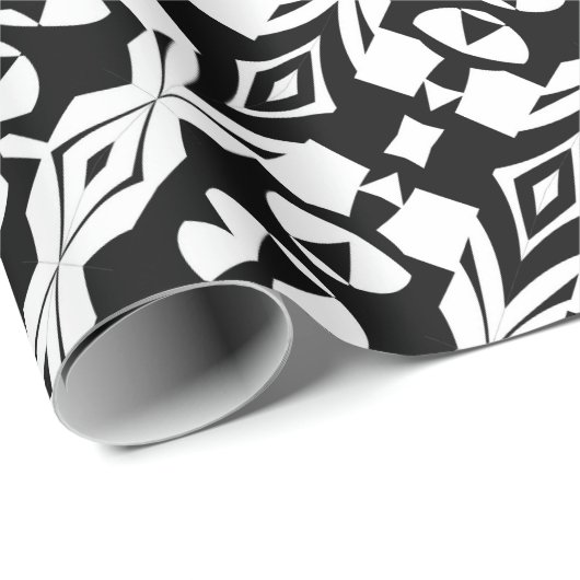 Papier Cadeau Op-Art de vizir (Coin rond)